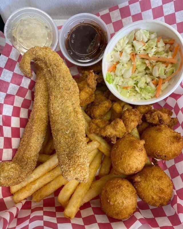 🎉 Vendor Spotlight for Frontier Day 🎉 

**Mackey’s Catfish**!

They’ve been a beloved staple at Frontier Day for years, and we are *so excited* to have them back again! This is family-owned, made-to-order goodness at its finest.

Get ready for:
🐟 Fresh catfish, breaded to order
🍗 Daylight chicken—fresh cut chicken breast, hand breaded
🍟 Crispy fries, fried pickles & onion bites
🥣 Homemade slaw & made-from-scratch hushpuppies
🫕 And don’t forget the house-made dipping sauces!

Just look at these photos—*mouthwatering* doesn’t even begin to cover it. See y’all at Frontier Day, and bring your appetite!

Facebook: https://www.facebook.com/mackeysfamouscatfish